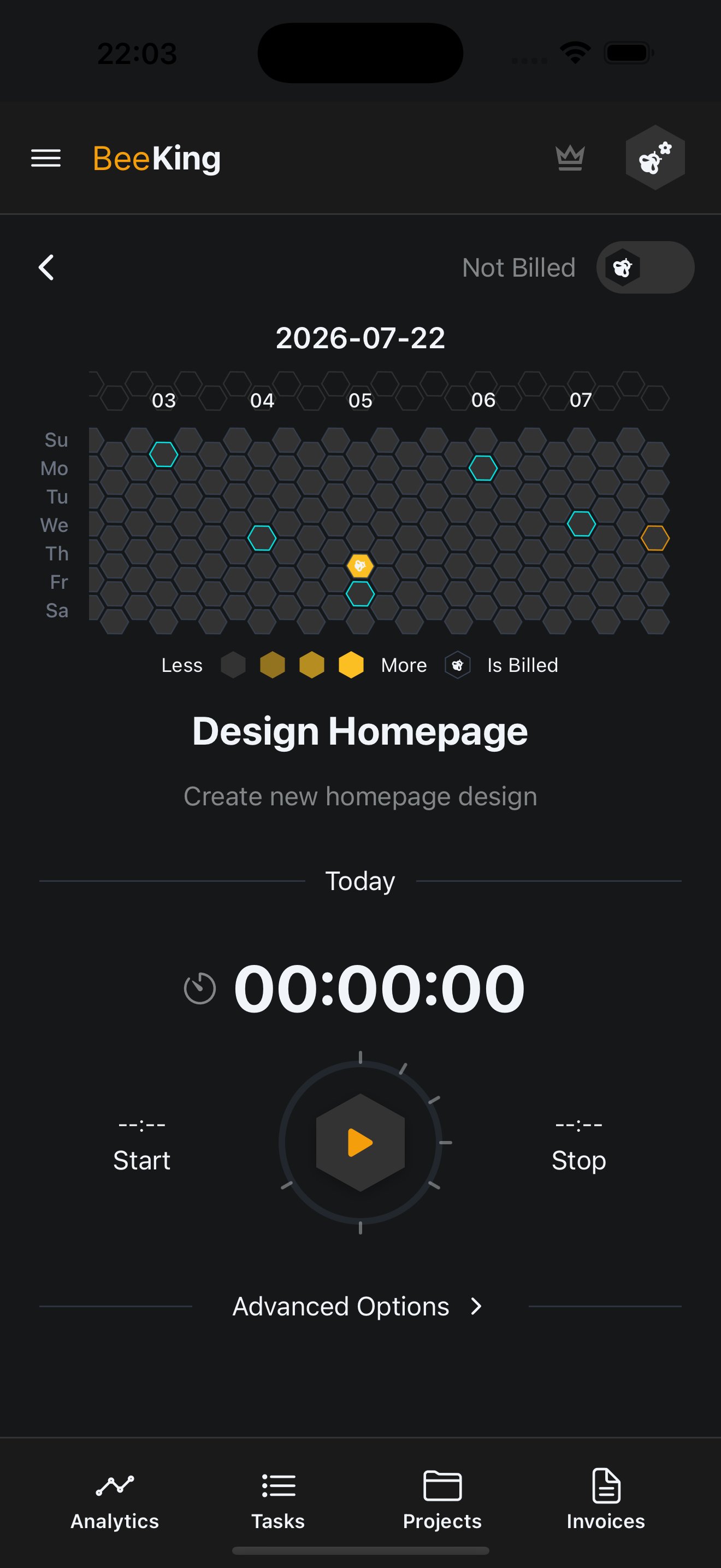 Timer: track time spent on tasks.